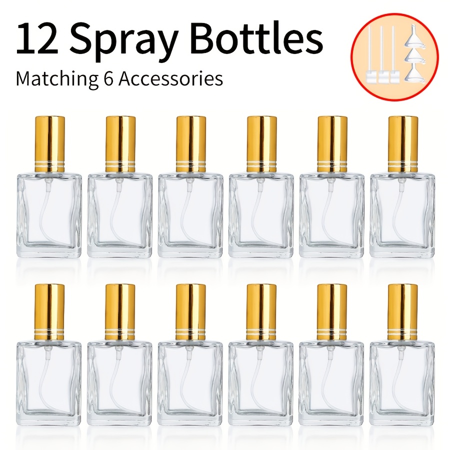 Perfume Fragrance Liquid - 12pcs+6 accessories 15ml transparent perfume 15ml