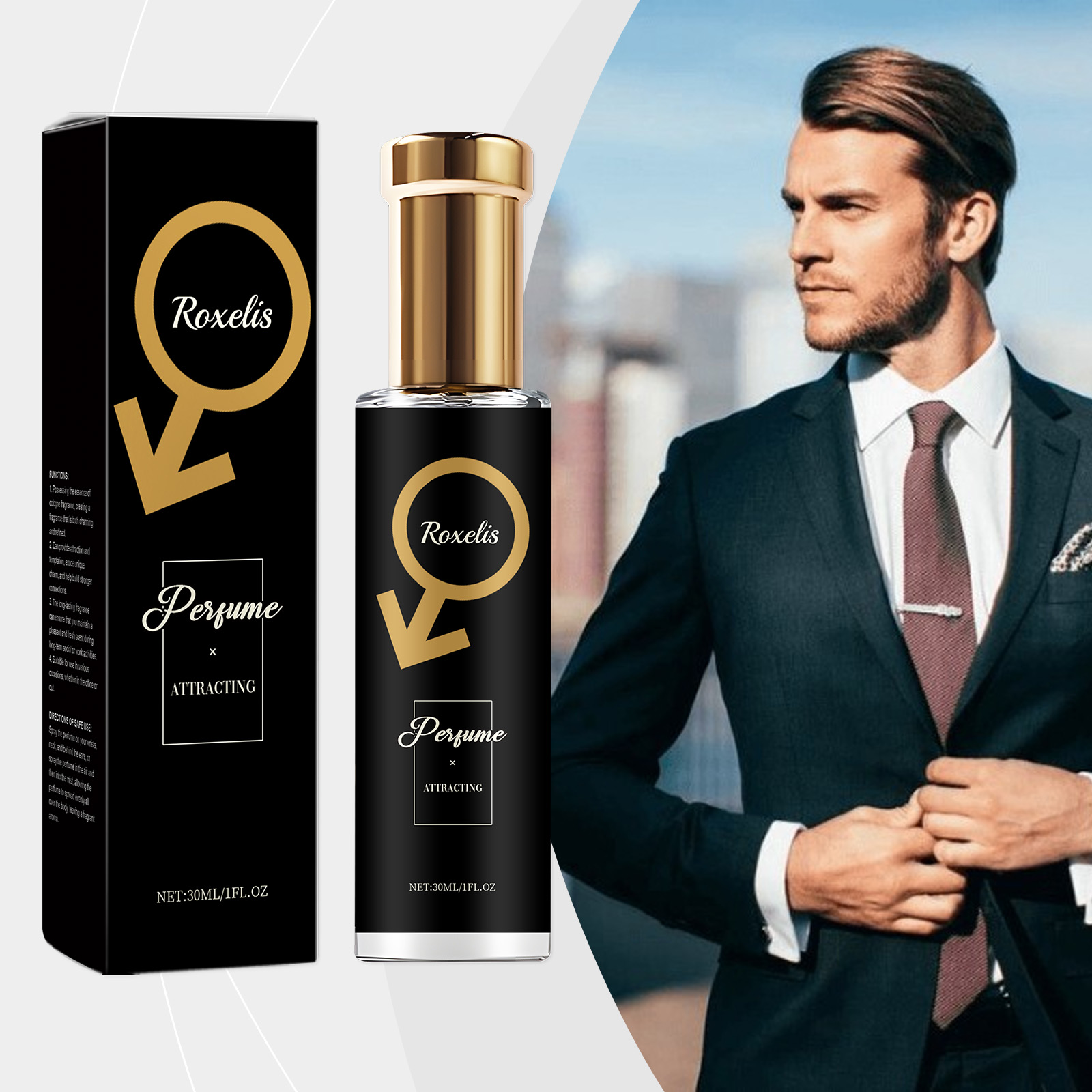 Perfume Xeryus - Roxelis 30ml Men Pheromone Perfume Cedar