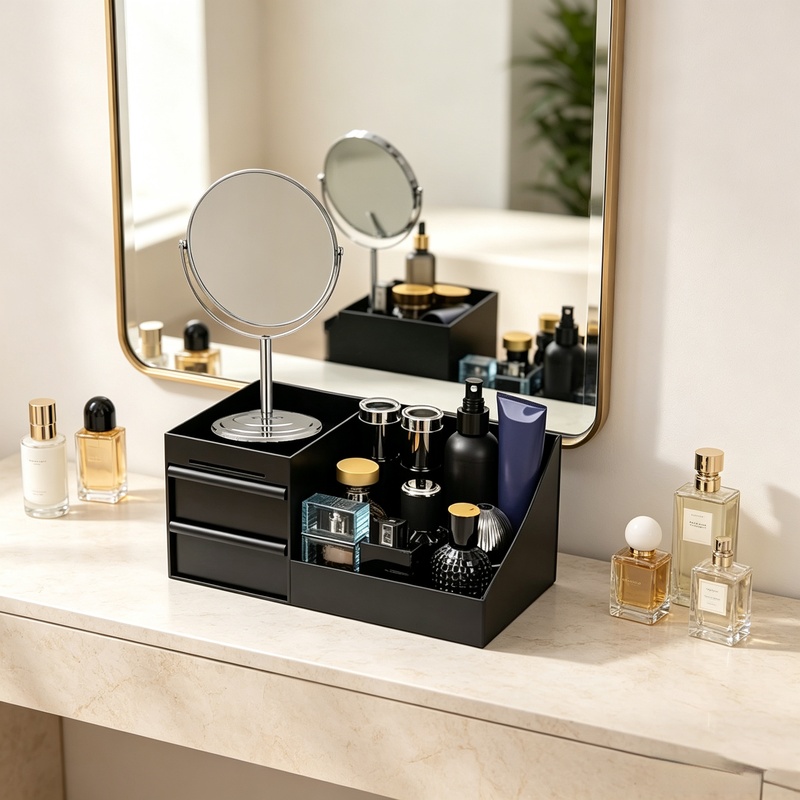 Perfume Xeryus - Desktop Perfume Storage Organizer with Drawer,