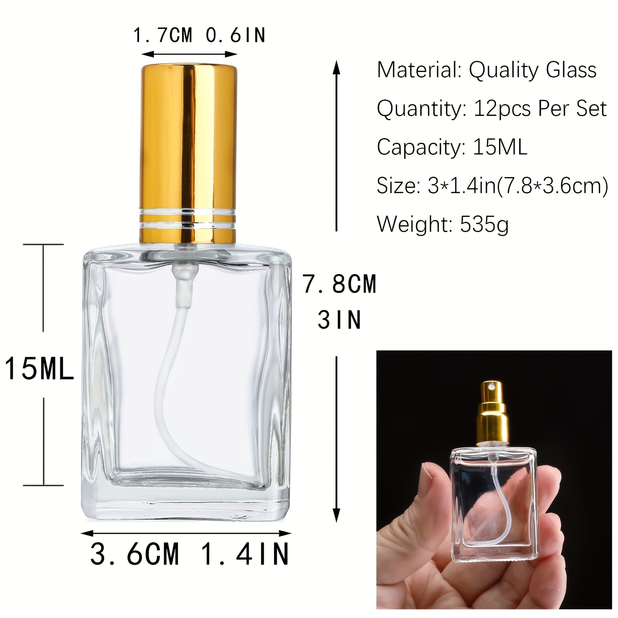 12pcs+6 accessories 15ml trans - огляд і ціна Perfume Fragrance Liquid
