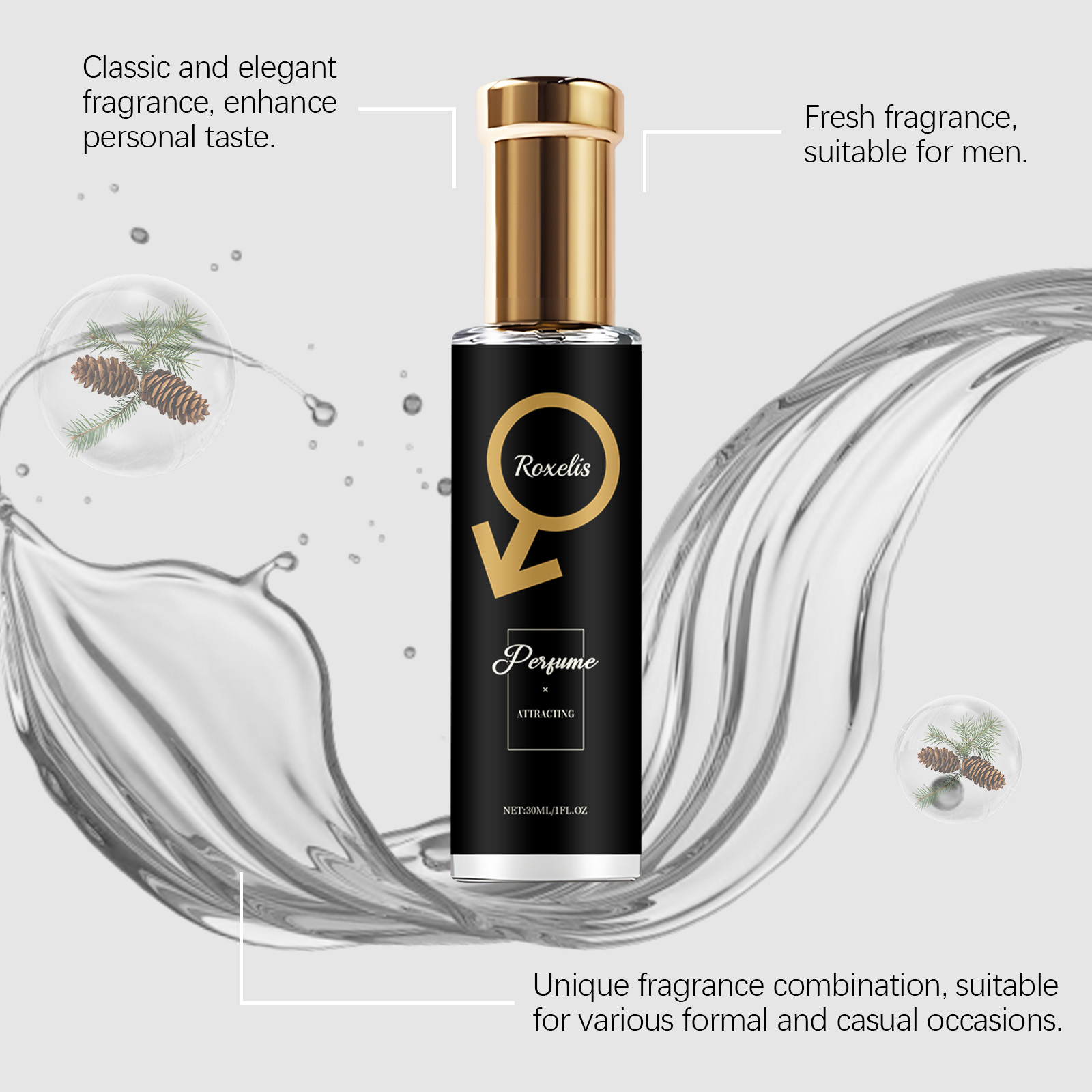 Roxelis 30ml Men Pheromone Per - огляд і ціна Perfume Xeryus
